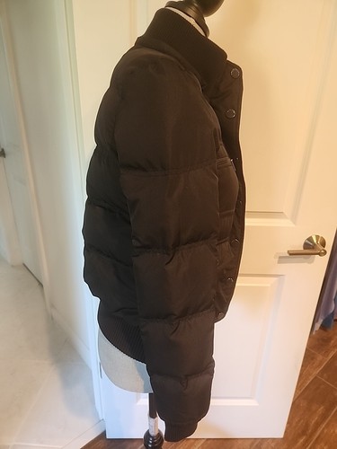 Pink Victoria Secret Puffer Jacket 90% DOWN Womens Sz XS Black Outdoor Black - Picture 7 of 11