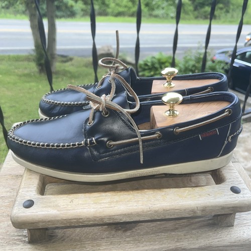 Sebago Docksider Boat Shoes Navy Men’s Size 11M - Picture 5 of 11