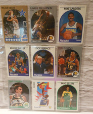 LOT OF 9: NBA HOOPS  REGGIE MILLER PACERS INDIANA Trading Card 1989-1990