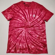 Men's BUFFALO by DAVID BITTON Red Men T-shirt Size Medium Tie Dye Pullover