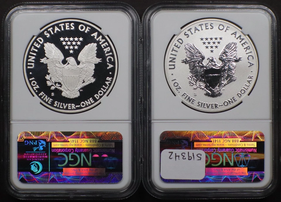 2012-S $1 San Fransisco Eagle 2 Coin Set - NGC PF 69 - Image 2 of 2