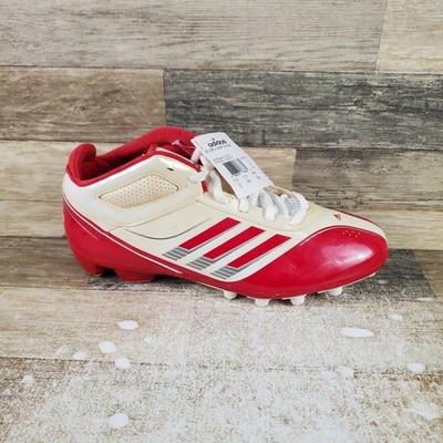 Adidas AS SMU Supercharge Mens Cleats Sz 12 Red White Lace Up