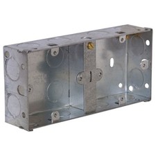 LumenEco MD235D 2 Gang 35mm Dual Metal Box