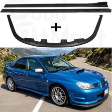 Painted Black For Subaru Impreza Wrx Sti 2006-07 Car Front Lip86.6 Side Skirts Painted Black For Subaru Impreza Wrx Sti 2006-07 Car Front Lip86.6 Side Skirts