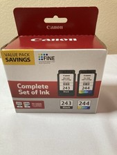 Genuine Canon PG-243 Black / CL-244 Color Ink Cartridges - Value Pack 1287C006