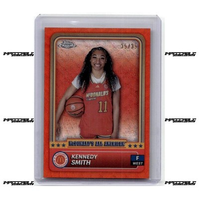 2024 Topps Chrome McDonald's A/A - Orange Wave #73 Kennedy Smith Rookie /35