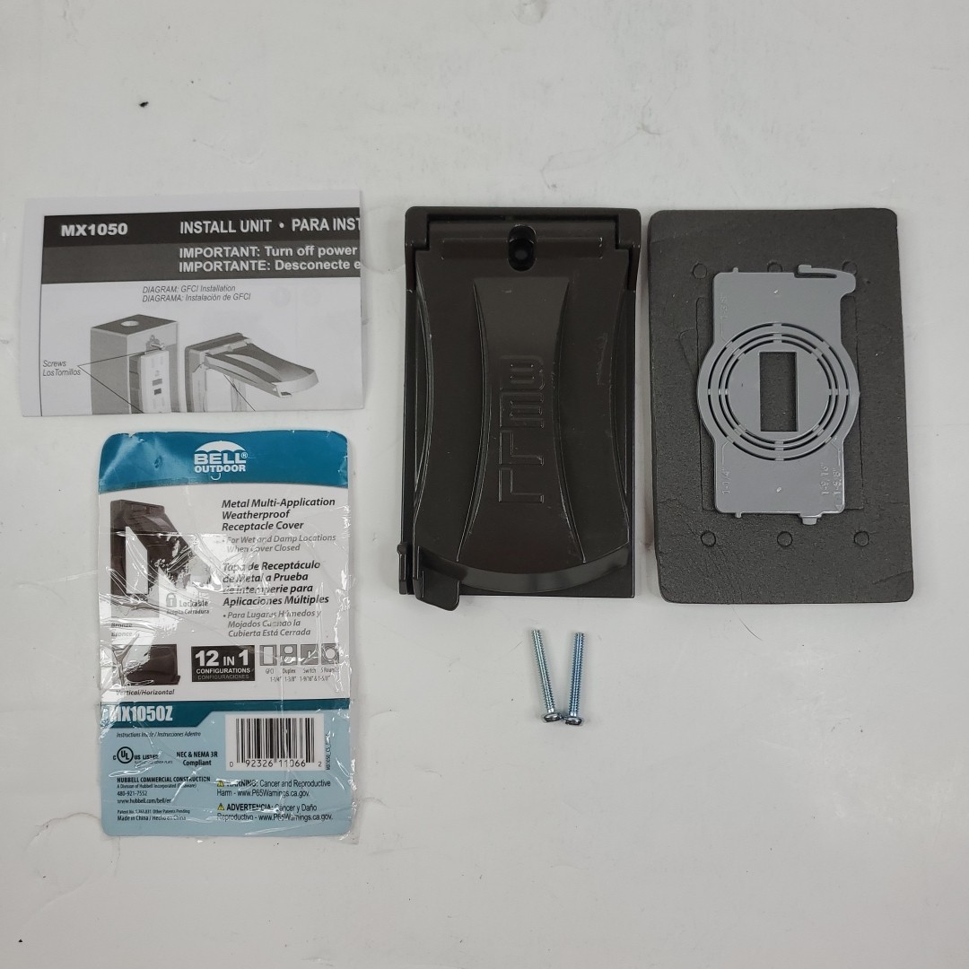 Hubbell-Bell MX1050Z Single-Gang Weatherproof Universal Receptacle Cover