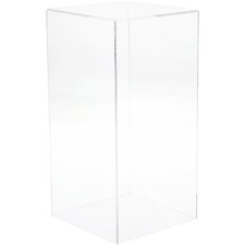 Plymor Clear Acrylic Display Case with No Base, 6" x 6" x 12"