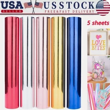 12in x 12in Holographic Chrome Permanent Vinyl Sheet for Cricut Decals Stickers