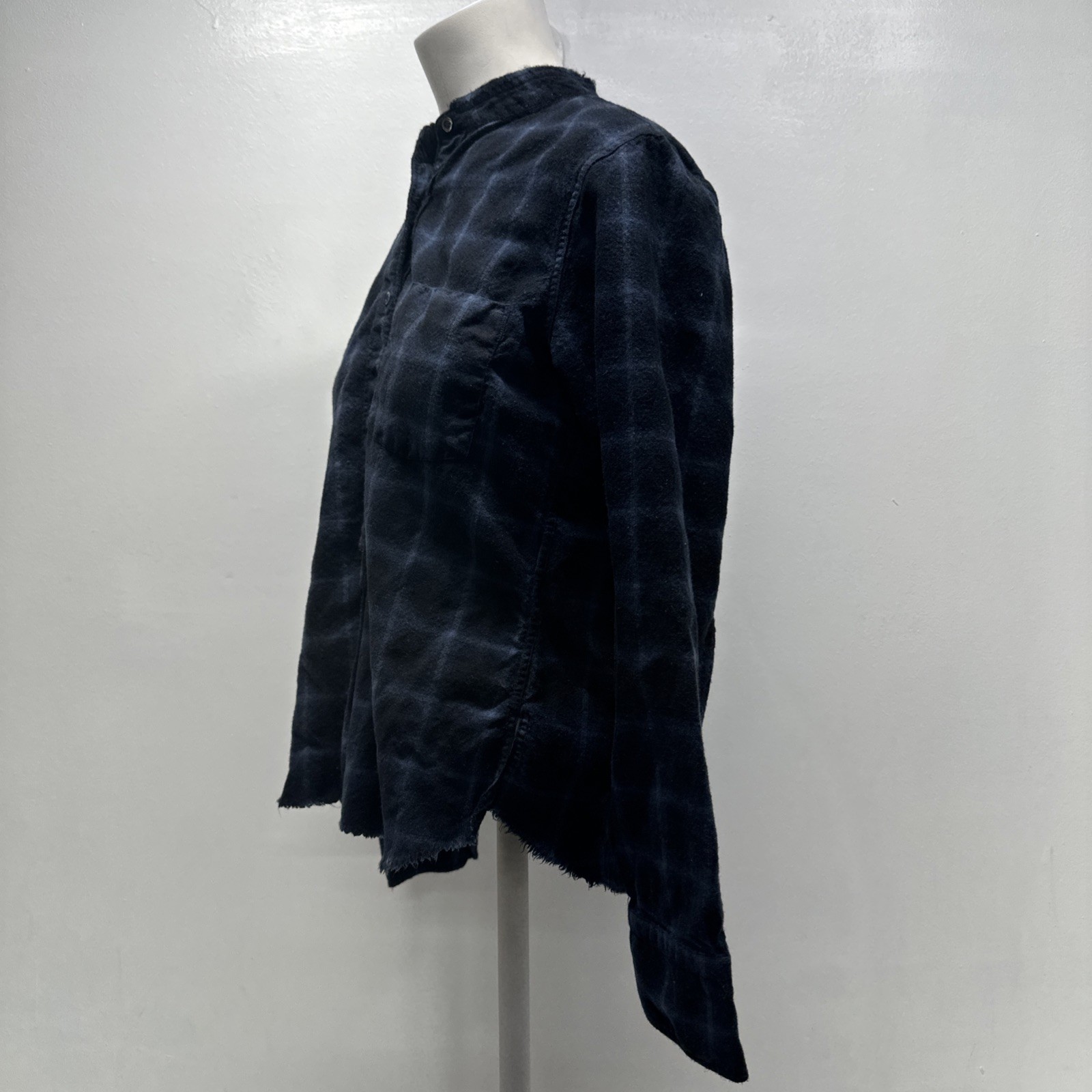 Helmut Lang Button Down Blouse Wool Cashmere Tuni… - image 5