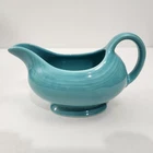 Vintage Fiestaware Gravy Boat Turquoise USA Made Fiesta Sauce Dish Retro Pitcher