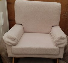 Gaia Baby Serena Rocking & Nursing Chair in the Biscuit Bouclé color
