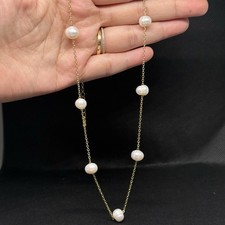 FRESHWATER PEARL STATION NECKLACE