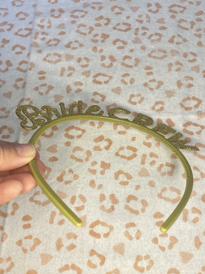Lot of 4 Bride Crew Plastic Headbands Bridesmaid Bachelorette Wedding attire - Image 3 of 4