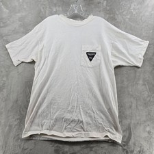 Triumph T-Shirt Mens XL White Big D Cycle Dallas TX Vintage Tee Made in USA