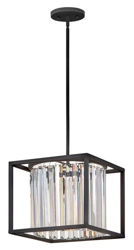Hinkley Lighting 4554 Giada 1 Light 12"W Crystal Covertible - Black - Picture 3 of 3