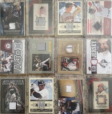 HOF Relic/MEM Lot 2000s Thomas Andrew Jones Mauer Helton Beltran Cabrera More…