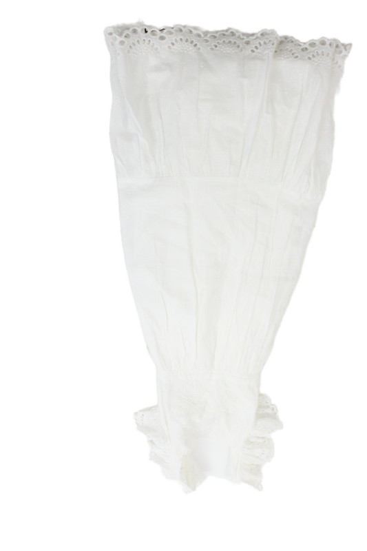 Nellystella Childrens Girls Eyelet Sleeveless A Line Dress White Size 8