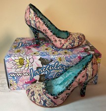 Irregular Choice ‘Patty’ Union Jack patchwork court shoes with box. Size 5. 