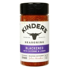 Kinder's Blackened with Cayenne  Lemon Grilling Seasoning Gluten Free 4.2 Ounce