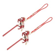  2pcs Chinese New Year Decorations 2026: Year Of Horse Ornament - Blessing Charm