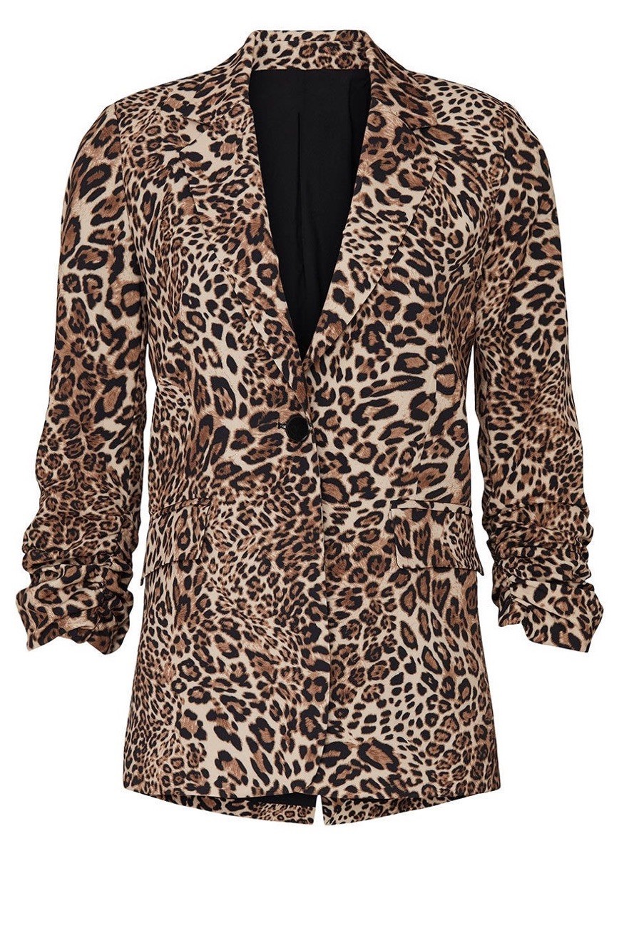 Slate And willow Animal Print Blazer Women’s Small Mob Wife City Chic