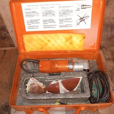 Vintage Fein MSX 638 Sander w/Metal Box Extra Sand Paper Tested Please Read