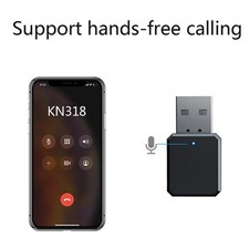 3.5mm USB Bluetooth 5.1 Audio Stereo AUX Wireless Receiver Adapter Built-in Mic