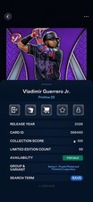Vladimir Guerrero Jr Digital Bunt Pristine Purple Plated & Polished Legendary 99