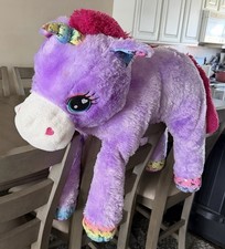 Unicorn Purple Stuffed Animal Large