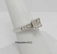 1CT Natural Diamond Engagement Anniversary Wedding Bridal Ring 14K White Gold