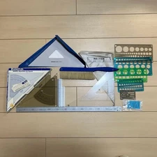 Architects Test Drafting Staedler et al. Mars Gradient Triangle Ruler Template B