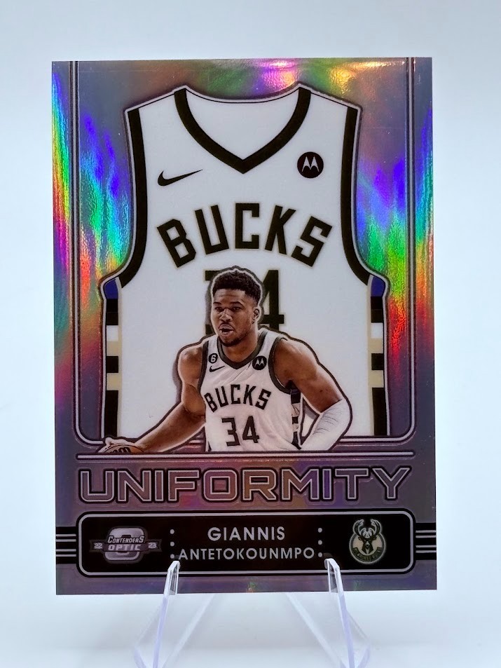 2022-23 Panini Contenders Optic - Uniformity Giannis Antetokounmpo #8 silver