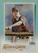 2020 Topps Allen and Ginter Chrome Refractors #228 Justine Siegal - BB