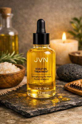 JVN Pre-Wash Scalp Oil | 1.7 Fl oz Rosemary Hair Oil Treatment | Scalp Clarify