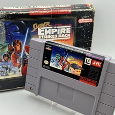 Super Star Wars The Empire Strikes Back SNES Game Boxed Cartridge Tested Works