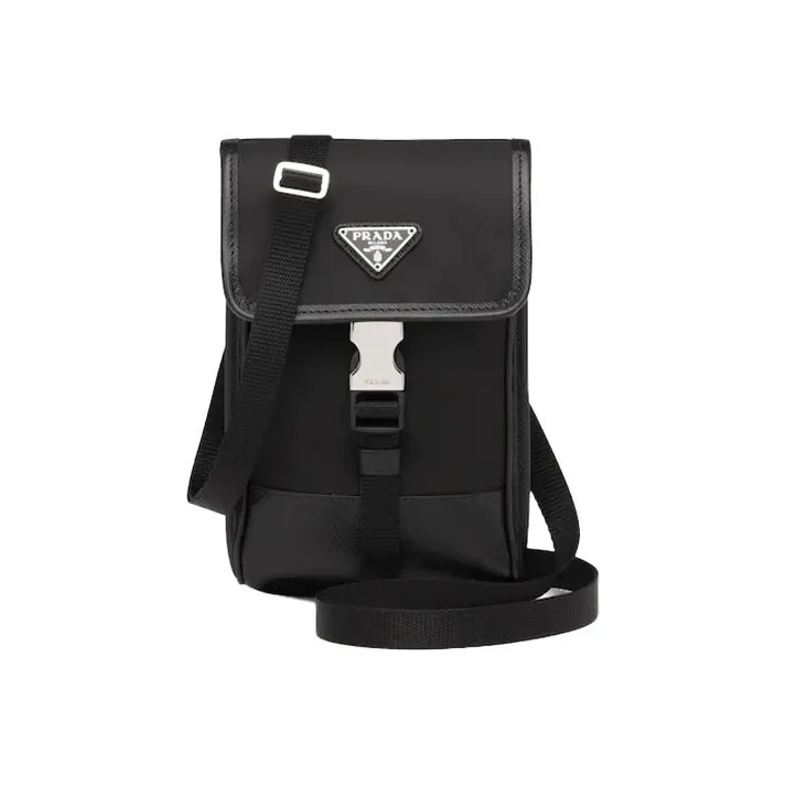 PRADA Saffano Camera Bag Shoulder Crossbody Bag Phone Bag Unisex 4.7x7 in
