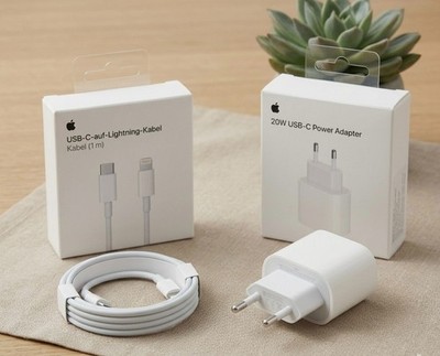 Apple 20W Adapter und USB-C auf Lightning Pack NEU OVP