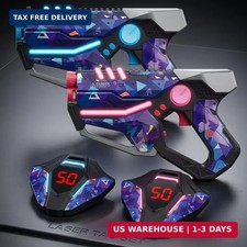 Laser Tag Guns Set of 2, Multiplayer Lazer Tag Game for Kids Ages 8 9 10 11 12
