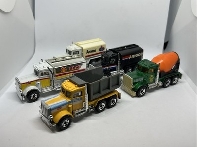 5x matchbox peterbilt: Beton Mischer, Amoco, Shell, Pace Construction