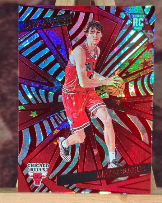 Matas Buzelis 2024-25 Panini Revolution Astro Red 218/299 RC #129