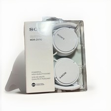 Sony MDR-ZX110 Ear-Pad On the Ear Headband Headphones - White