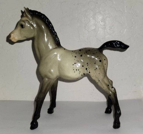 Vintage Breyer  Family Arabian Foal #39 Dapple Gray Spot Pinking
