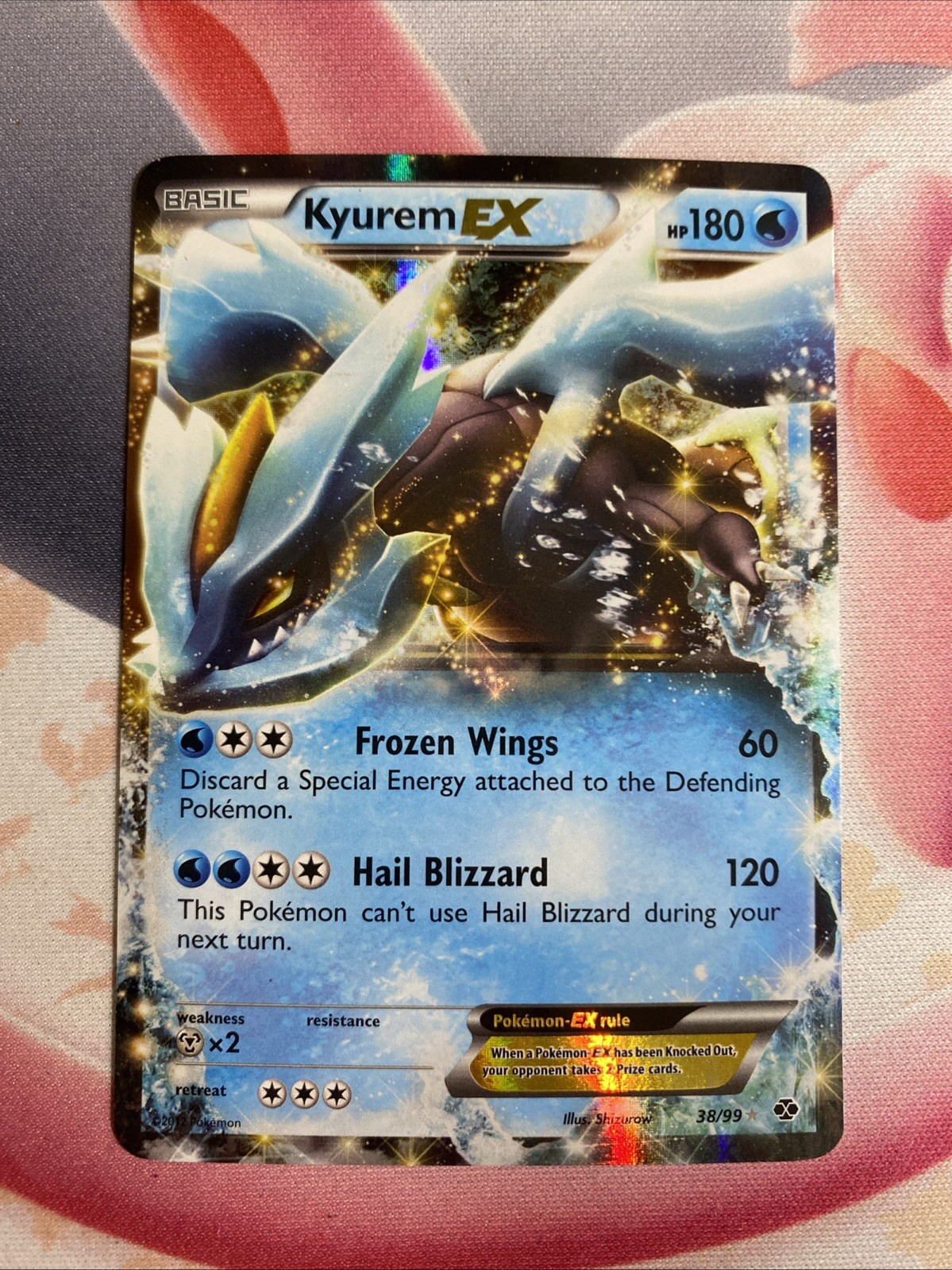 Kyurem EX 38/99 Next Destinies Holo LP Condition Pokemon Card