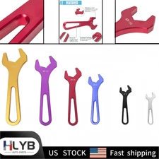 ALUMINUM SPANNER HOSE END 6 PC AN FITTING WRENCH SET  AN4 AN6 AN8 AN10 AN12 AN16