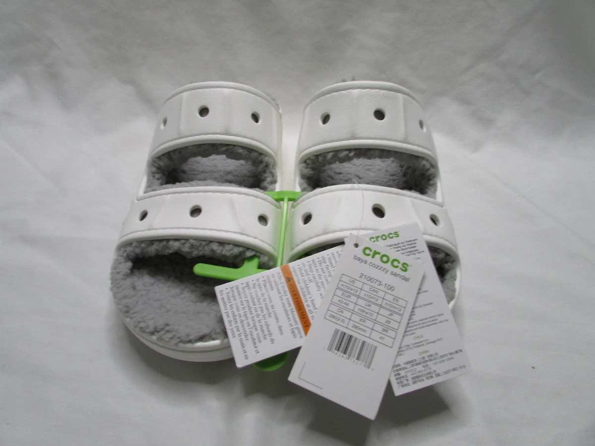 Crocs Bayaband Slide Gray White Slip On Sandals Comfort  Men\'s Size 9 New Crocs Adult Bayaband Slide Sandals | eBay main image 2