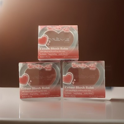 Lot Of 3.,The Crème Shop Blush Balm   Love Struck, Cream Blush. NIB & Sealed