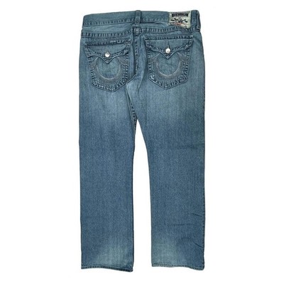 True Religion Jeans mit Kontrastnähten - 36 W 33 L Blau Baumwolle
