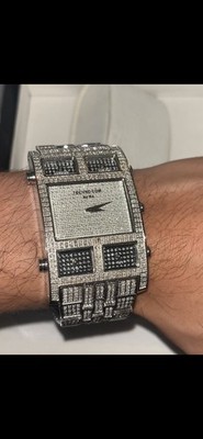 Techno Com by KC Watches Diamond Timepiece Multi Timezone Quartz Men s Watch New