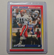 Score 1990 Rookie Jeff George #634 Illinois Colts Football Card Base Set. rookie card picture